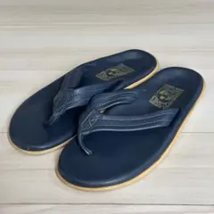 ☆ISLAND SLIPPER/レザートング×スウェード ネイビー 25cm☆ - メルカリ