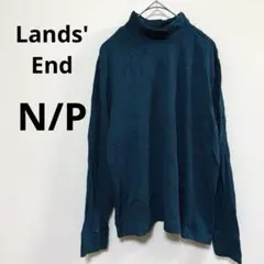 Lands' End 【M/P】モックネック カットソー ダークティールのサムネイル