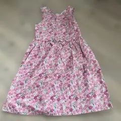 花柄ノースリーブワンピース