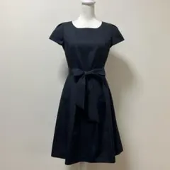 日本製　リフレクト　上品　夏　ワンピース　大人　素敵　シンプル　リボンベルトのサムネイル