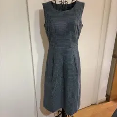 タルボット　ノースリーブひざ丈ワンピース チェック柄