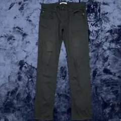 ジーユー パンツ ズボン スキニー ブラック 32インチ