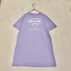 【デビロック】半袖Tシャツ（140）英字 バックロゴ クルーネック シンプルのサムネイル