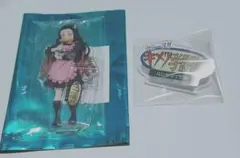 キメツ学園 バレンタイン編 ロゴ 禰豆子 アクリルスタンド アクリルバッジ