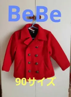 BeBe ベベ　赤コート　アウター　90サイズ　クリスマスにも