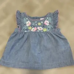 baby GAP 刺繍デニムシャツ 90