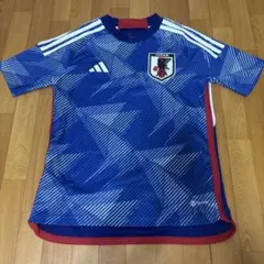 adidas 日本代表 サッカーシャツ 青 160