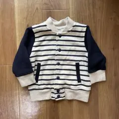 ベビー キッズ ボーダー柄 ブルゾン ジャケット 80cm