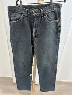 【古着】Lee ダークグレー ストレートデニム