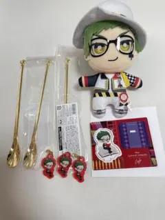 トレイ グッズセット ともぬい ツイステカフェ(マドラー、ミニアクスタ）