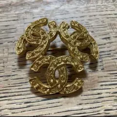 Chanel ゴールド CCロゴ　94A トリプルココ　ヴィンテージ　ブローチ