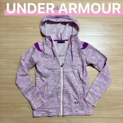 UNDER ARMOUR パープル フルジップ パーカー SM/P