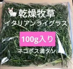 農薬不使用！乾燥牧草 イタリアンライグラス100g入り 天日干し✨⑩のサムネイル