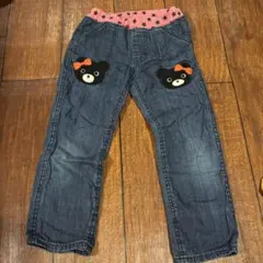 ミキハウス　bobble Bクマワッペン　デニムパンツ 110⭐︎値下げしました⭐︎
