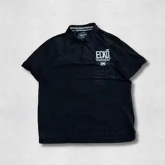 00s ECKO UNLTD ポロシャツ XL相当 ブラック 刺繍ロゴ Y2Kのサムネイル