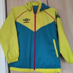 子供umbro ピステ ウィンドブレーカー イエロー/ブルー