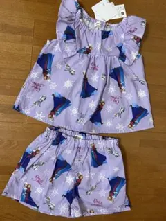 新品未使用　アナと雪の女王　セットアップ　90サイズ　上下セット