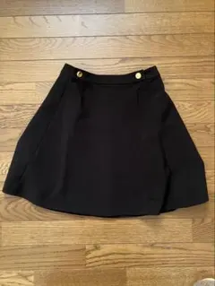 kate spade ブラック フレアスカート