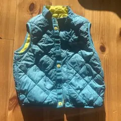 mont-bell ベビーベスト 90サイズ イエロー/ブルー　モンベル　ベスト