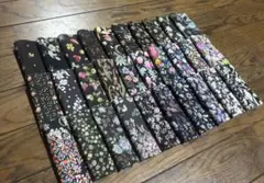 リバティ♡はぎれセット/10㎝角・30枚（ブラックFlower）