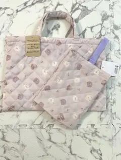 入園準備　保育園　バックレッスンバッグ　上履き入れ　くすみカラー