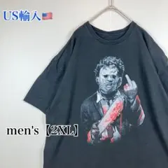 ●T807【US輸入】【悪魔のいけにえ】半袖 Tシャツ ブラック系 【2XL】のサムネイル