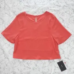 【新品タグ付 】Kastane　Tシャツ　オレンジ　コーラルピンク　チビTのサムネイル