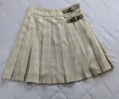 earth music&ecology チェック柄プリーツスカート M