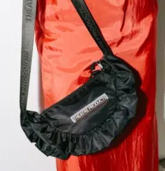 【再値下】シアタープロダクツ　ショルダーバッグ　フリル　M ブラック