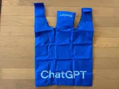 ChatGPT ロゴ入り エコバッグ 青 収納袋付き OpenAI