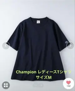Champion ワンポイント刺繍フレアＴシャツ
