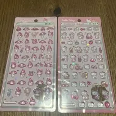 正規品 ボンボンドロップミニシール 2枚セット キティピンク マイメロ　サンリオ
