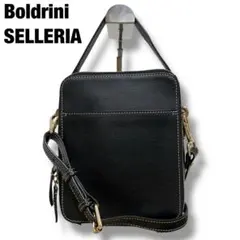 極美品 ボルドリーニセレリア ショルダーバッグ 2WAY レザー ブラック 2層