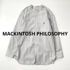 未使用近　マッキントッシュフィロソフィー　バッキンガムベア バンドカラーシャツのサムネイル
