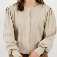 アースミュージック＆エコロジー《M》プルオーバー　ガーデン　ボリューム袖