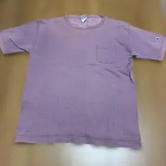 Champion T1011 ポケットTシャツ パープル L