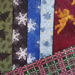 ★クリスマス8カットクロス 6枚セット 生地 布地 ハギレ