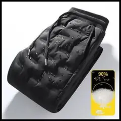 ダウンパンツ 冬用メンズパンツ 厚手 ロングパンツ バイクパンツ【5XL】