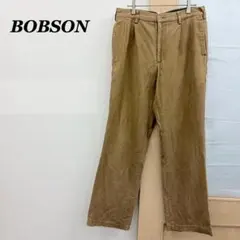BOBSON コーデュロイ ツータックワイドパンツ ブラウン 31 メンズのサムネイル