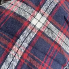 綿ヘリンボーン先染めチェック生地 柔らか 片面微起毛 幅150×140cm