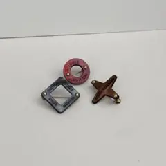 【希少】ルイヴィトン モノグラム パターン ブローチ 3点セットのサムネイル