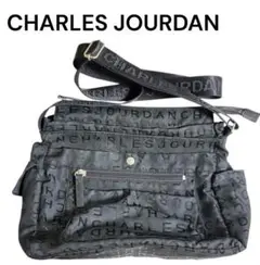 【CHARLES JOURDAN】ナイロン ショルダーバッグ ロゴ柄 ブラックのサムネイル