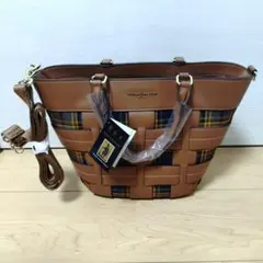 キンロックアンダーソン チェック柄 ハンドバッグ