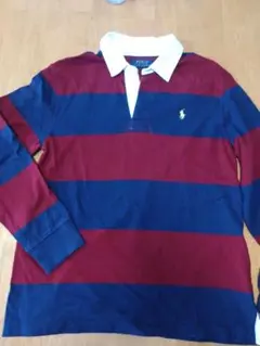 POLO ストライプ ポロシャツ 赤 青