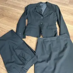 COMME CA ISM レディースブラックスリムフィットスーツセット