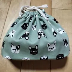 ハンドメイド　お弁当袋　給料袋　フレンチブルドッグ