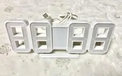IKEA NOLLATTA デジタル置時計 ホワイト