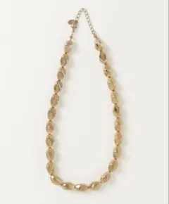 BEAUTY&YOUTH オーバルビーズネックレス