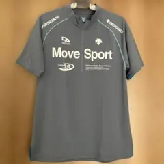 DESCENTE Move Sport ハーフジップ グレーシャツ