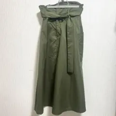 【美品】JEANASIS ミリタリーポケットロングスカートのサムネイル